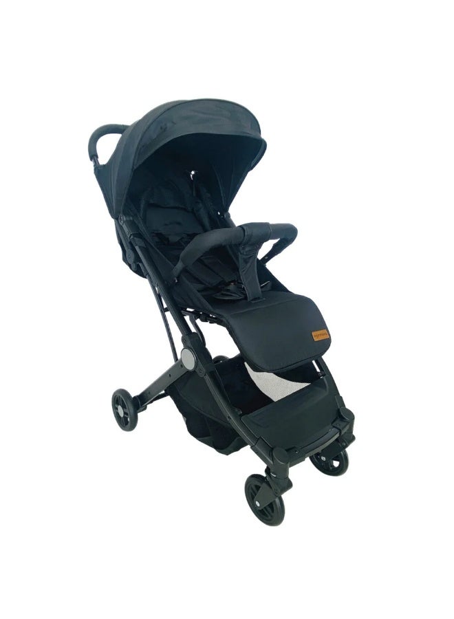 POPYPAPA Papypapa Baby Stroller | Compact Fold Baby Stroller with Trolley Handle | Lightweight Travel Stroller Baby Stroller | Multi-Position Recline | Large Canopy & Storage Basket | 5-Point Harness | For Newborn & Toddler - Image 2